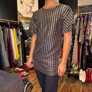 Silver sequined mini dress